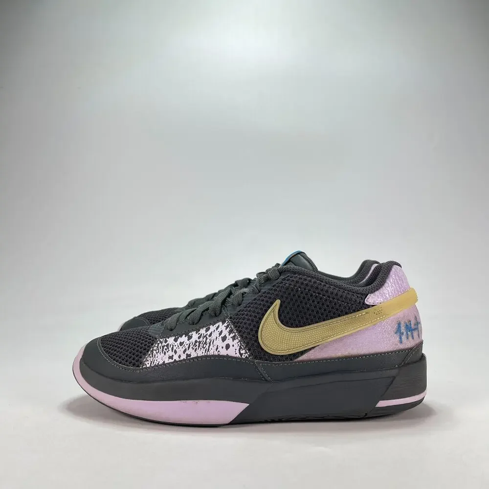 Nike Ja 1 Midnight Charcoal Pink Prime Basketball Shoes DX2294-002 Youth Size 7Y